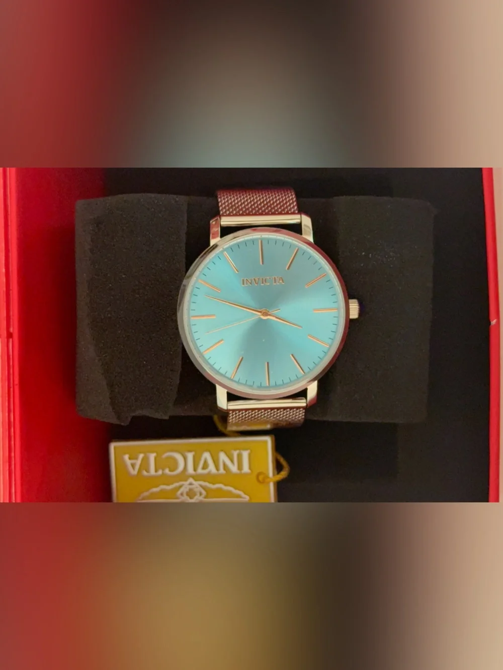 Invicta Women’s Ice Blue Mesh Strap Watch 48844 NEW 38mm